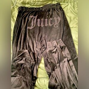 Black Juicy couture sweat pants ! Size Medium !